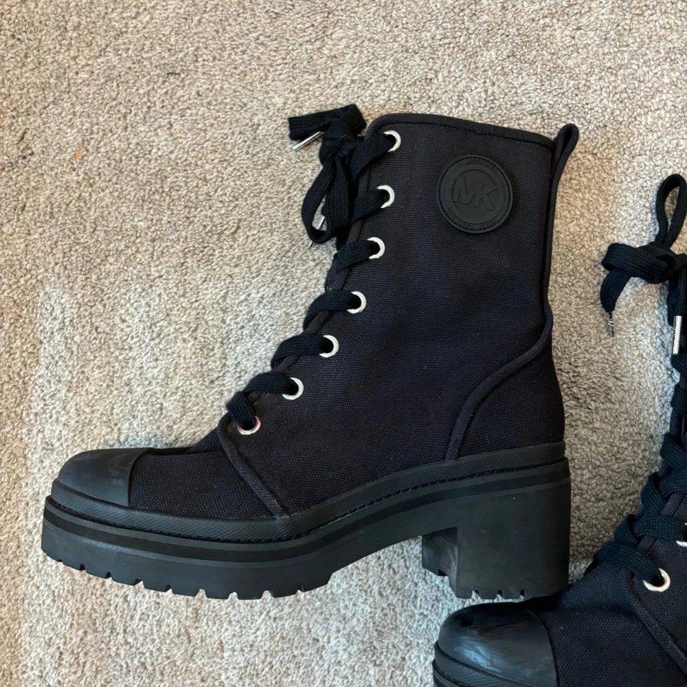 .MICHAEL Kors. Heeled Combat Boots - Picture 2 of 9